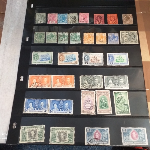 173 - British Guiana small collection from early, mint and used, on 5 stock cards/album pages.