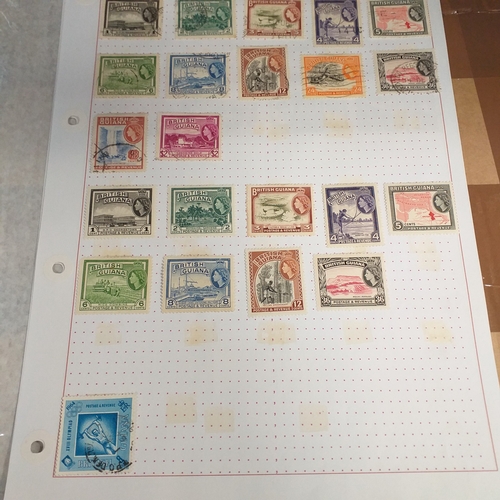 173 - British Guiana small collection from early, mint and used, on 5 stock cards/album pages.