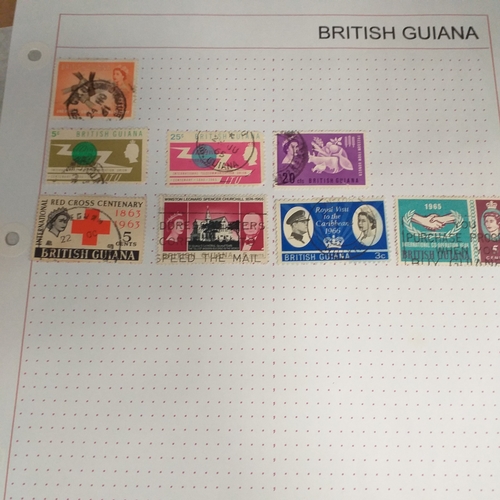 173 - British Guiana small collection from early, mint and used, on 5 stock cards/album pages.