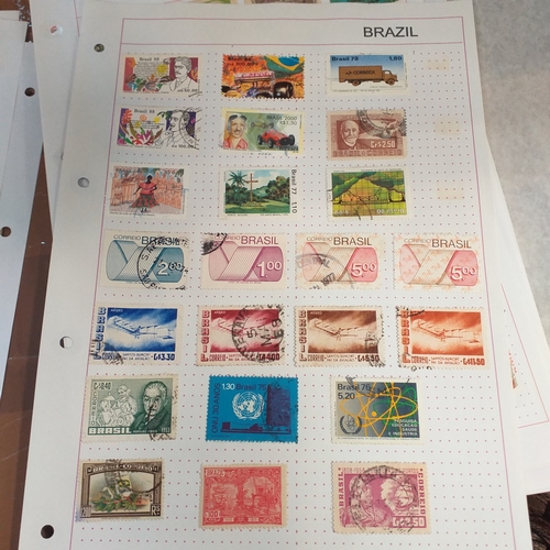 174 - Brazil collection on 20+ album pages, mostly used bulk of the collection from 1930's to mid 2000's.