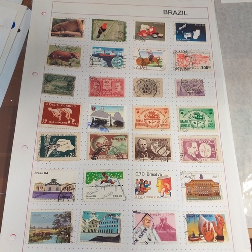 174 - Brazil collection on 20+ album pages, mostly used bulk of the collection from 1930's to mid 2000's.