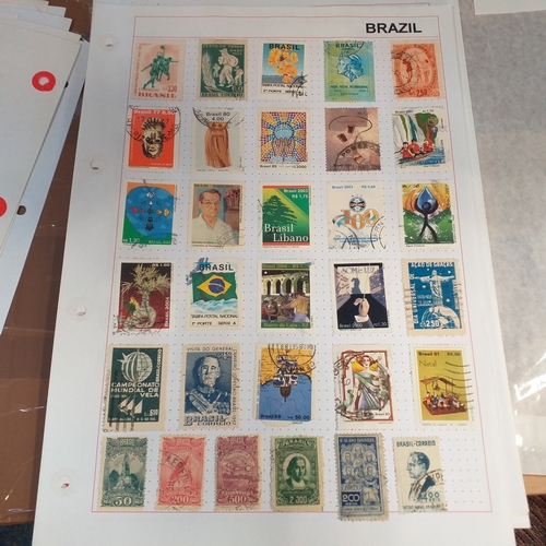 174 - Brazil collection on 20+ album pages, mostly used bulk of the collection from 1930's to mid 2000's.
