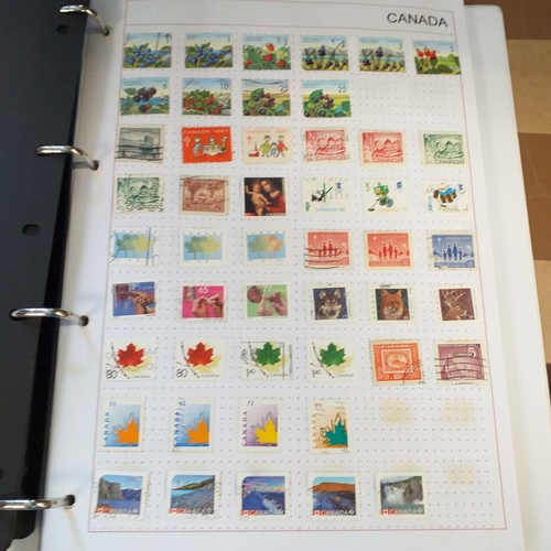 176 - Canada collection on Hagners and album pages housed in a 4 ring binder, mint and used collection, ho... 