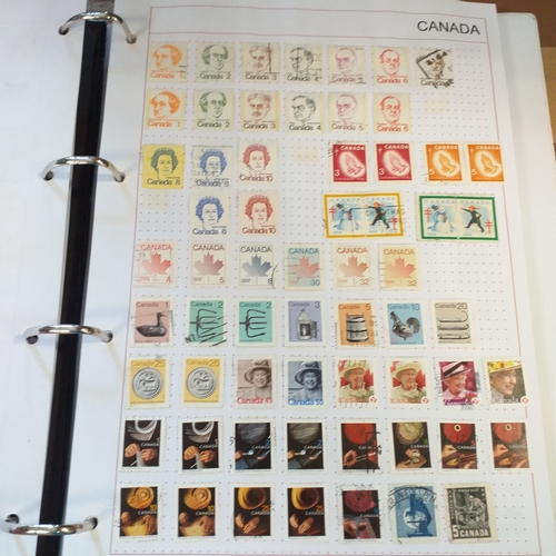 176 - Canada collection on Hagners and album pages housed in a 4 ring binder, mint and used collection, ho... 