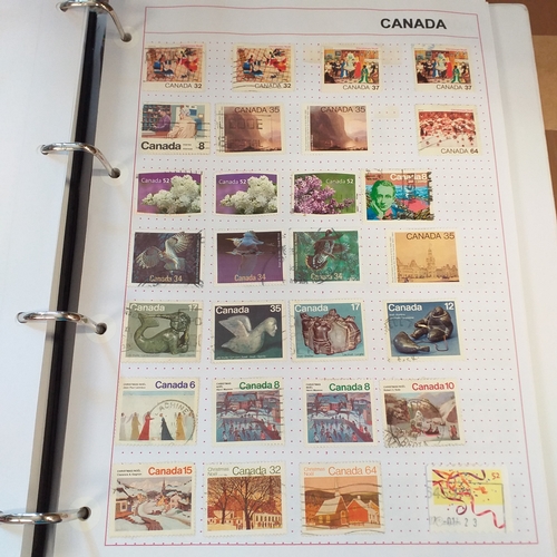 176 - Canada collection on Hagners and album pages housed in a 4 ring binder, mint and used collection, ho... 