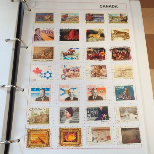 176 - Canada collection on Hagners and album pages housed in a 4 ring binder, mint and used collection, ho... 