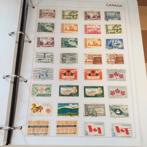 176 - Canada collection on Hagners and album pages housed in a 4 ring binder, mint and used collection, ho... 