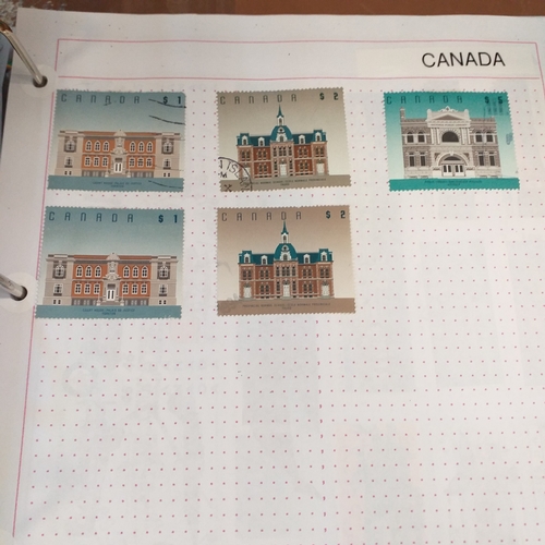 176 - Canada collection on Hagners and album pages housed in a 4 ring binder, mint and used collection, ho... 