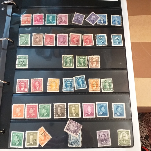 176 - Canada collection on Hagners and album pages housed in a 4 ring binder, mint and used collection, ho... 