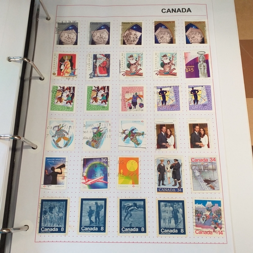 176 - Canada collection on Hagners and album pages housed in a 4 ring binder, mint and used collection, ho... 
