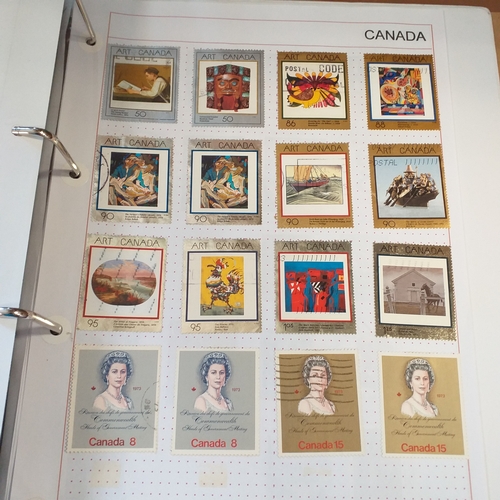 176 - Canada collection on Hagners and album pages housed in a 4 ring binder, mint and used collection, ho... 
