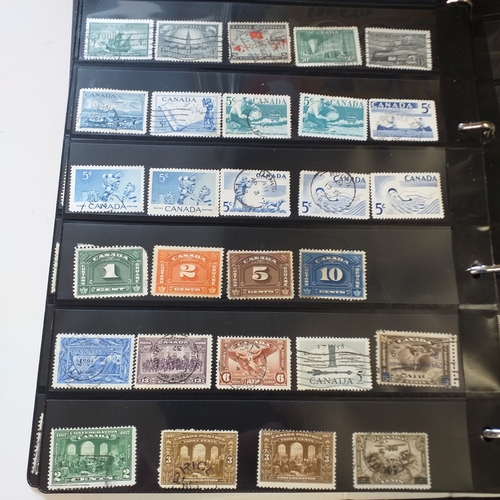176 - Canada collection on Hagners and album pages housed in a 4 ring binder, mint and used collection, ho... 