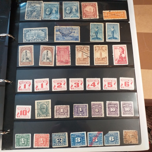 176 - Canada collection on Hagners and album pages housed in a 4 ring binder, mint and used collection, ho... 