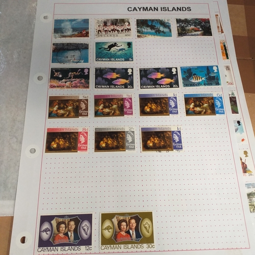 182 - Cayman Islands small collection on 13 album pages / stock cards from early with KG5 values to 1/- KG... 