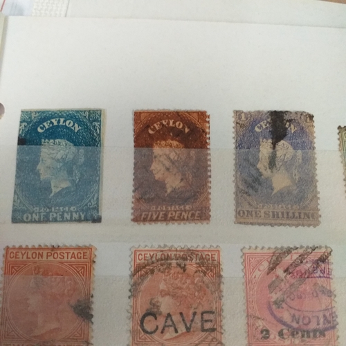 183 - Ceylon (Sri Lanka) small collection on 30+ album pages/stock cards, good selection with QV to 1/- KG... 