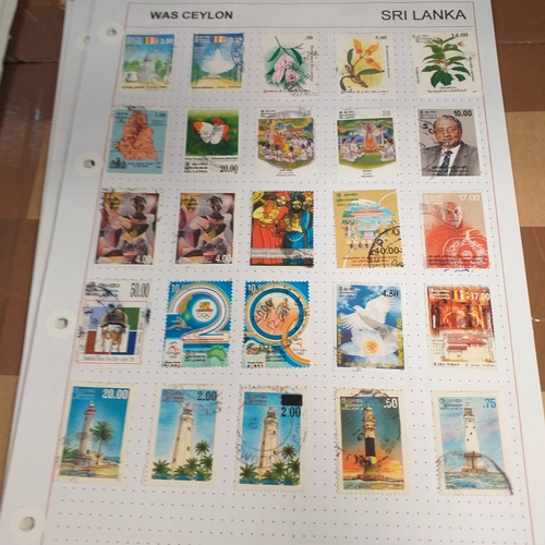 183 - Ceylon (Sri Lanka) small collection on 30+ album pages/stock cards, good selection with QV to 1/- KG... 