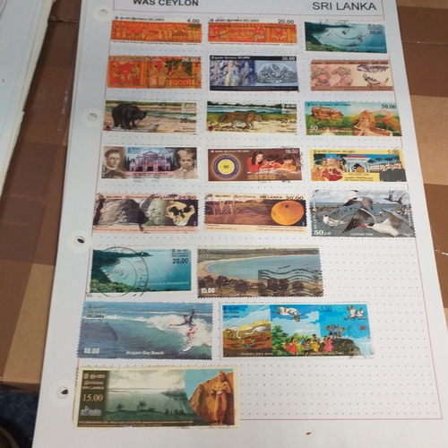 183 - Ceylon (Sri Lanka) small collection on 30+ album pages/stock cards, good selection with QV to 1/- KG... 