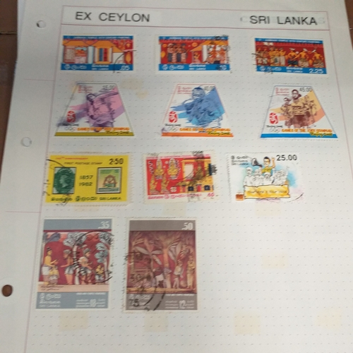 183 - Ceylon (Sri Lanka) small collection on 30+ album pages/stock cards, good selection with QV to 1/- KG... 
