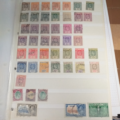 183 - Ceylon (Sri Lanka) small collection on 30+ album pages/stock cards, good selection with QV to 1/- KG... 