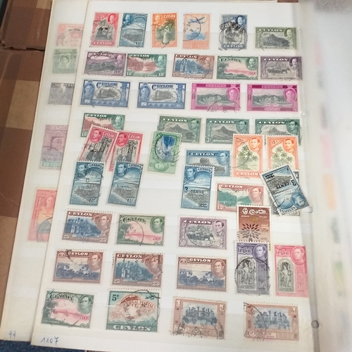 183 - Ceylon (Sri Lanka) small collection on 30+ album pages/stock cards, good selection with QV to 1/- KG... 