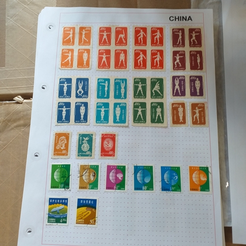 185 - China nice collection on approx 50 + album pages with issues from early to late 1990's, mostly mint,... 