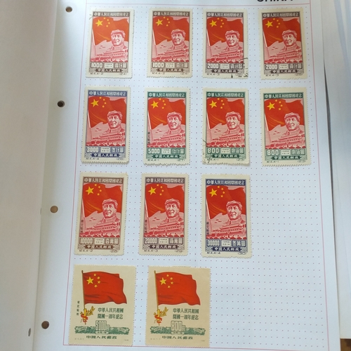 185 - China nice collection on approx 50 + album pages with issues from early to late 1990's, mostly mint,... 
