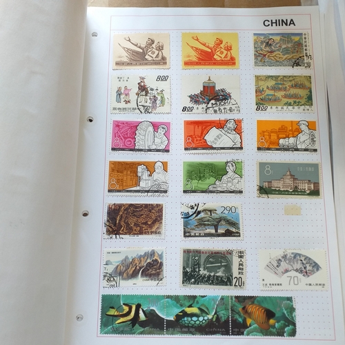 185 - China nice collection on approx 50 + album pages with issues from early to late 1990's, mostly mint,... 