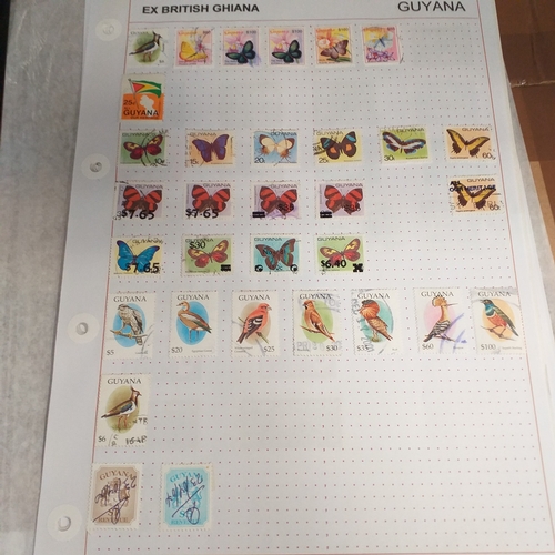 225 - Guyana small collection on 9 album pages and 1 double sided Hagner, covers period 1966 to 1989. 1966... 