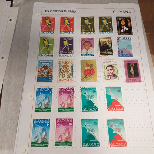 225 - Guyana small collection on 9 album pages and 1 double sided Hagner, covers period 1966 to 1989. 1966... 
