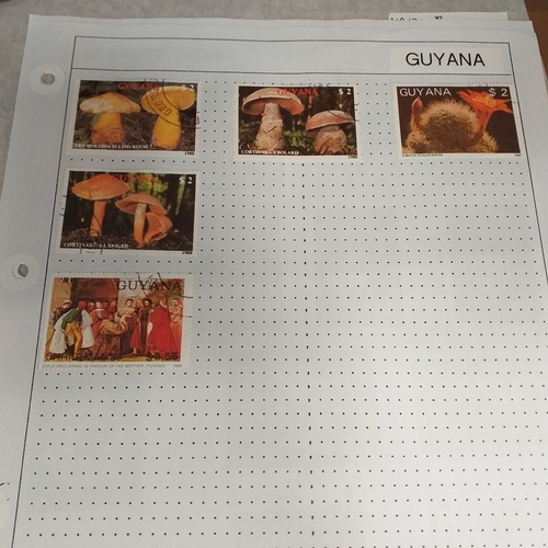 225 - Guyana small collection on 9 album pages and 1 double sided Hagner, covers period 1966 to 1989. 1966... 