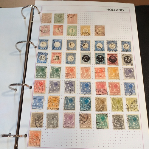 227 - Holland and colonies (Curacao, Dutch Indies, Surinam) collection in 4 ring binder, mainly used from ... 