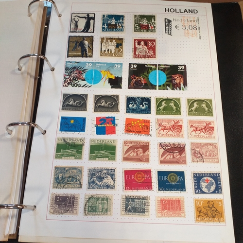 227 - Holland and colonies (Curacao, Dutch Indies, Surinam) collection in 4 ring binder, mainly used from ... 