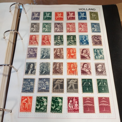 227 - Holland and colonies (Curacao, Dutch Indies, Surinam) collection in 4 ring binder, mainly used from ... 