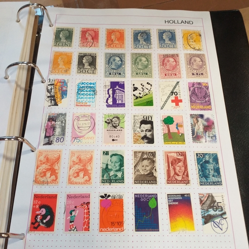 227 - Holland and colonies (Curacao, Dutch Indies, Surinam) collection in 4 ring binder, mainly used from ... 