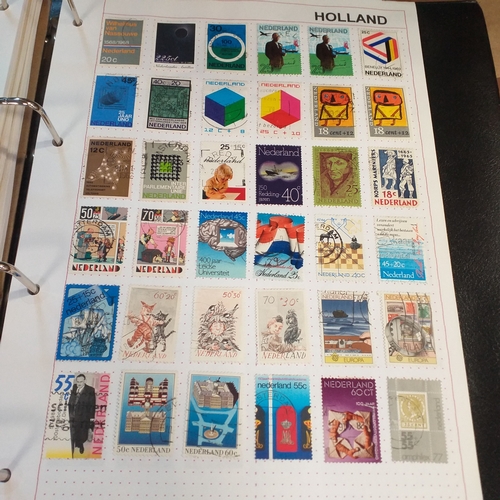 227 - Holland and colonies (Curacao, Dutch Indies, Surinam) collection in 4 ring binder, mainly used from ... 