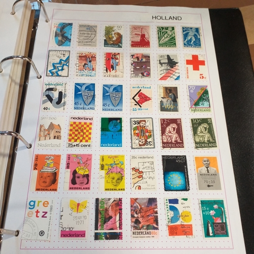 227 - Holland and colonies (Curacao, Dutch Indies, Surinam) collection in 4 ring binder, mainly used from ... 