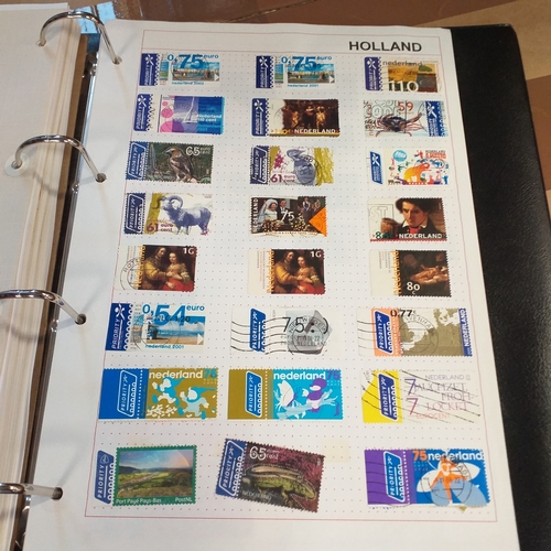 227 - Holland and colonies (Curacao, Dutch Indies, Surinam) collection in 4 ring binder, mainly used from ... 