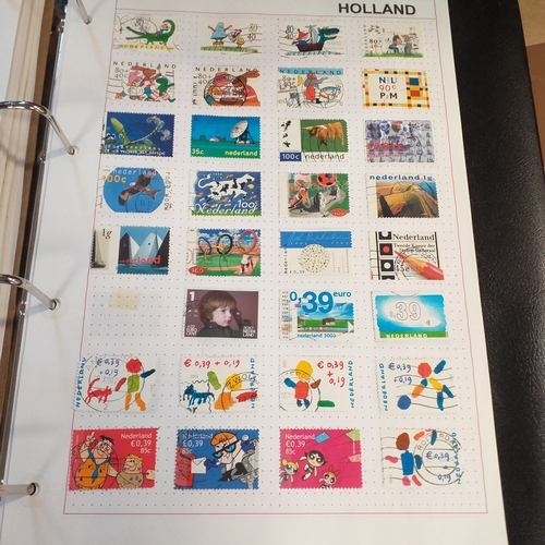 227 - Holland and colonies (Curacao, Dutch Indies, Surinam) collection in 4 ring binder, mainly used from ... 