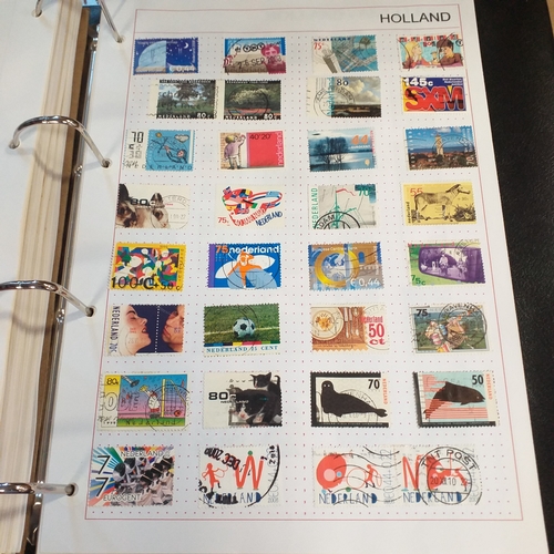 227 - Holland and colonies (Curacao, Dutch Indies, Surinam) collection in 4 ring binder, mainly used from ... 