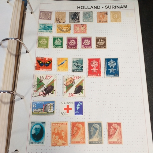 227 - Holland and colonies (Curacao, Dutch Indies, Surinam) collection in 4 ring binder, mainly used from ... 