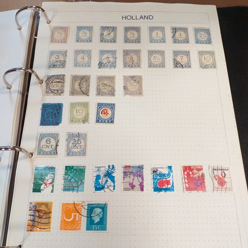 227 - Holland and colonies (Curacao, Dutch Indies, Surinam) collection in 4 ring binder, mainly used from ... 