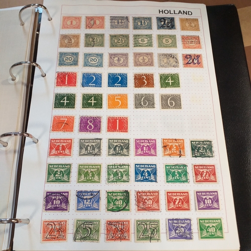 227 - Holland and colonies (Curacao, Dutch Indies, Surinam) collection in 4 ring binder, mainly used from ... 