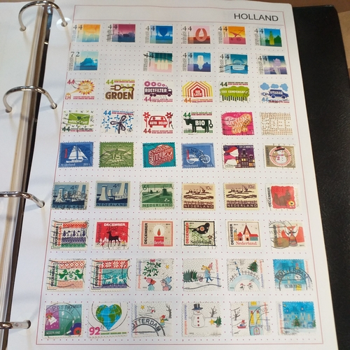 227 - Holland and colonies (Curacao, Dutch Indies, Surinam) collection in 4 ring binder, mainly used from ... 