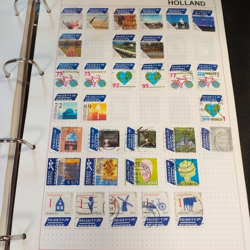 227 - Holland and colonies (Curacao, Dutch Indies, Surinam) collection in 4 ring binder, mainly used from ... 