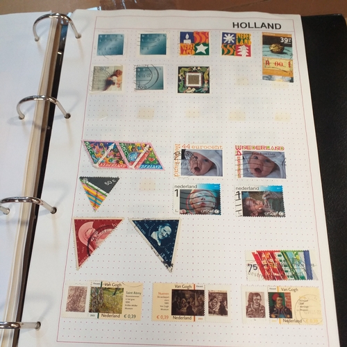 227 - Holland and colonies (Curacao, Dutch Indies, Surinam) collection in 4 ring binder, mainly used from ... 