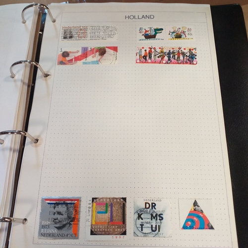 227 - Holland and colonies (Curacao, Dutch Indies, Surinam) collection in 4 ring binder, mainly used from ... 