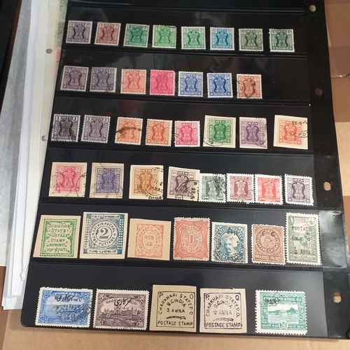 231 - India collection on 40+ album sheets / stock cards from early to 2010 approx, with a selection of In... 