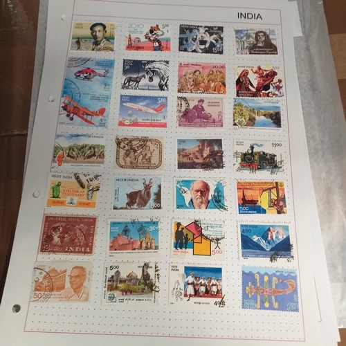231 - India collection on 40+ album sheets / stock cards from early to 2010 approx, with a selection of In... 