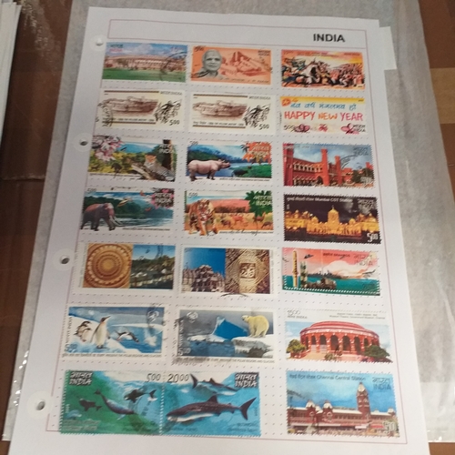 231 - India collection on 40+ album sheets / stock cards from early to 2010 approx, with a selection of In... 
