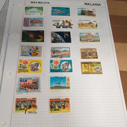249 - Malaysia from 1970 to early 2000's collection on 30+ album sheets good selection of commemorative is... 